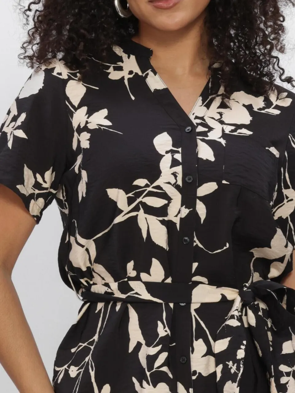 Object Dames Jurken Objjacira S/s Shirt Dress - Zwart, foto 4