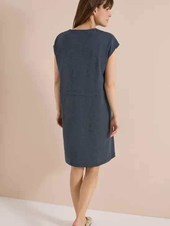 cecil Gestreepte jersey jurk blauw, foto 3