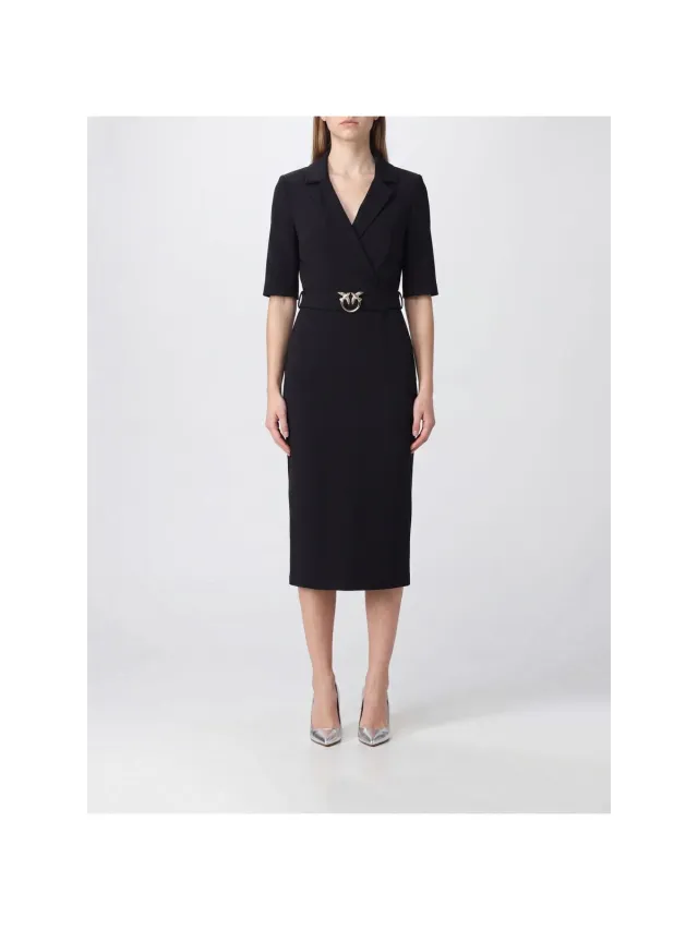 Pinko Midi-jurken Pinko 107475A3AH Z99 Zwart