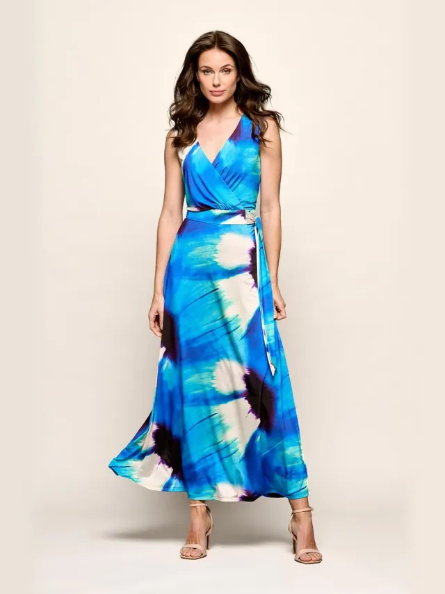 Mart Visser Reggy Print Jurk Blauw / Multi Blauw/Veelkleurig