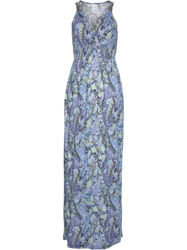 Maxi-jurk blauw geprint, foto 2