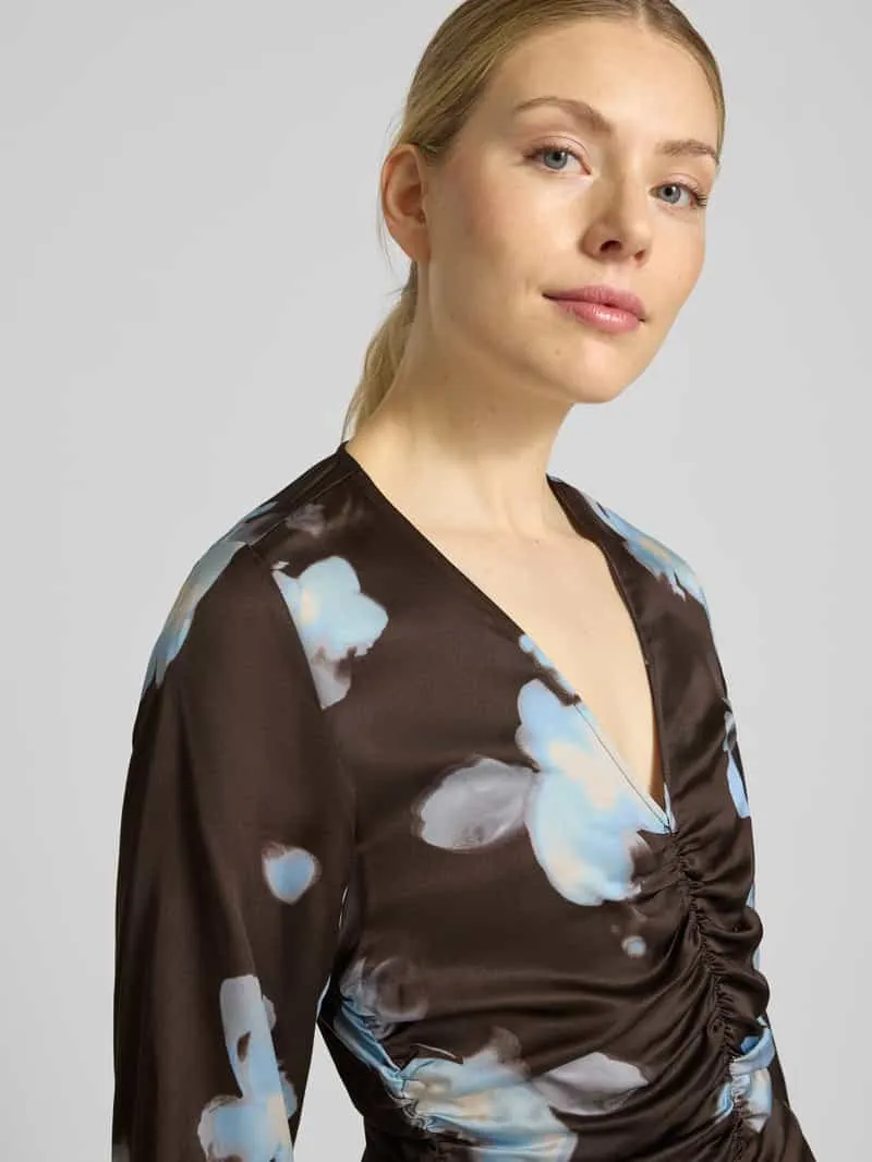 MbyM Maxi-jurk van viscose model 'Tadema' donkerbruin, foto 4