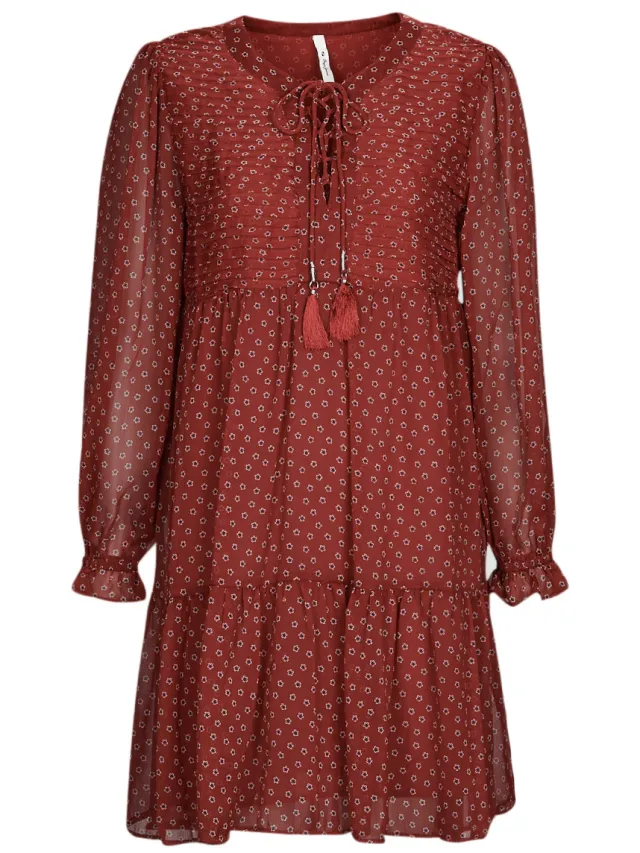 Pepe Jeans Korte Jurk Pepe jeans ELEONORA Rood