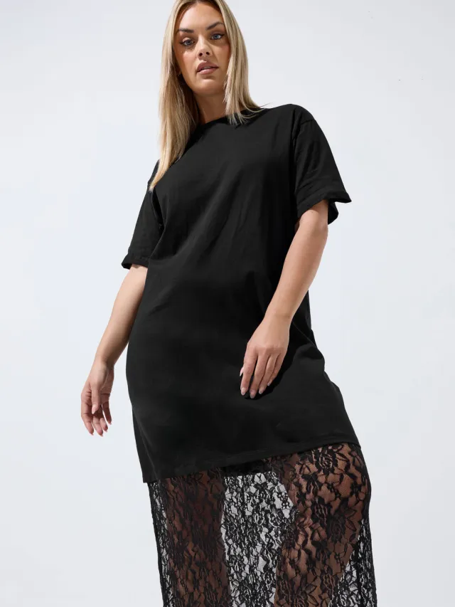 Limited Collection Zwarte Jurk Met Kanten Zoom, foto 2