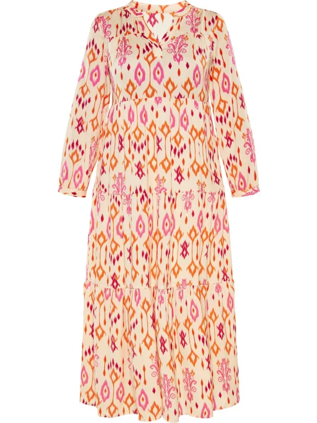 Usha jurk roze oranje