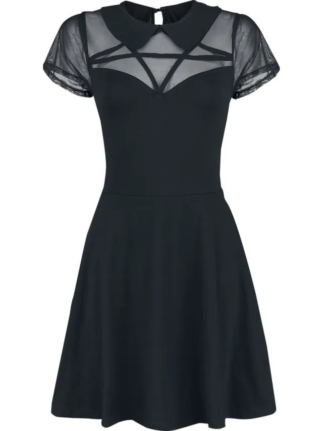 Heartless Hexxed Dames Mini-jurk - zwart