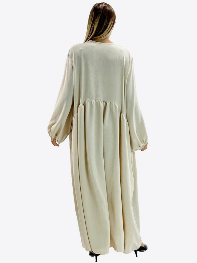 Elara Maxi-jurk Beige