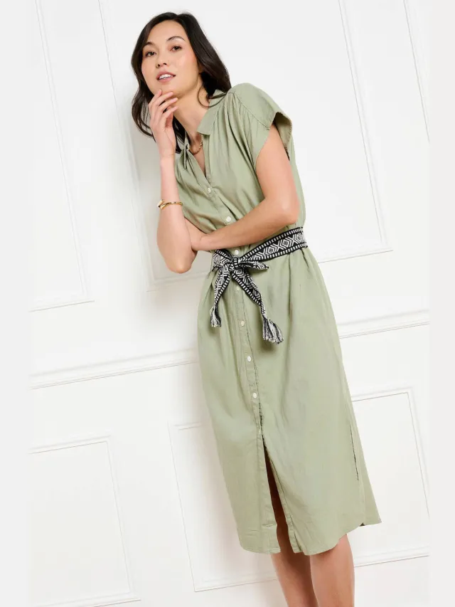 LOLALIZA blousejurk groen, foto 2