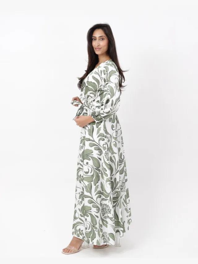 Elara Midikleid Khaki
