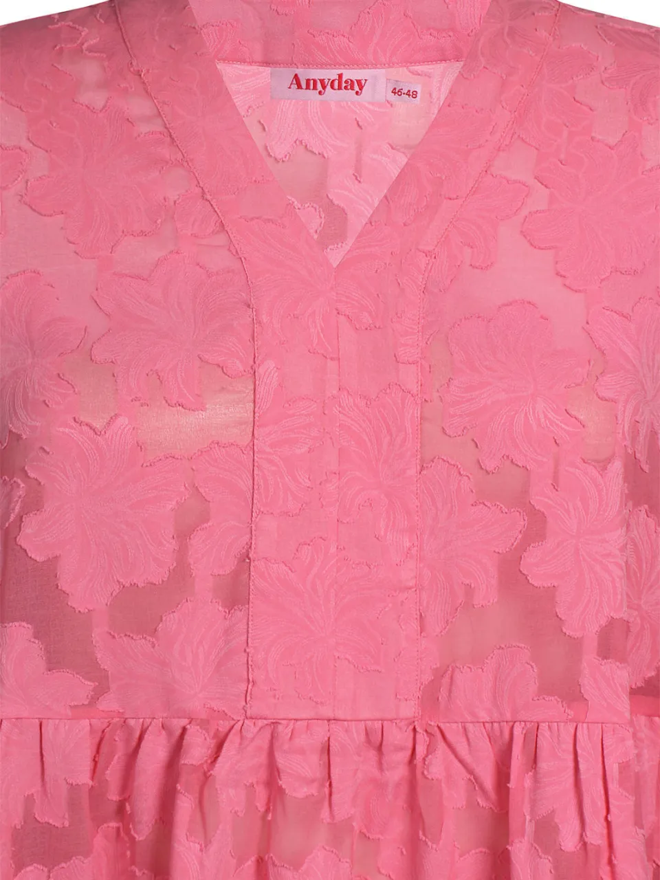 Anyday korte gebloemde jurk Plus Size - roze, foto 6