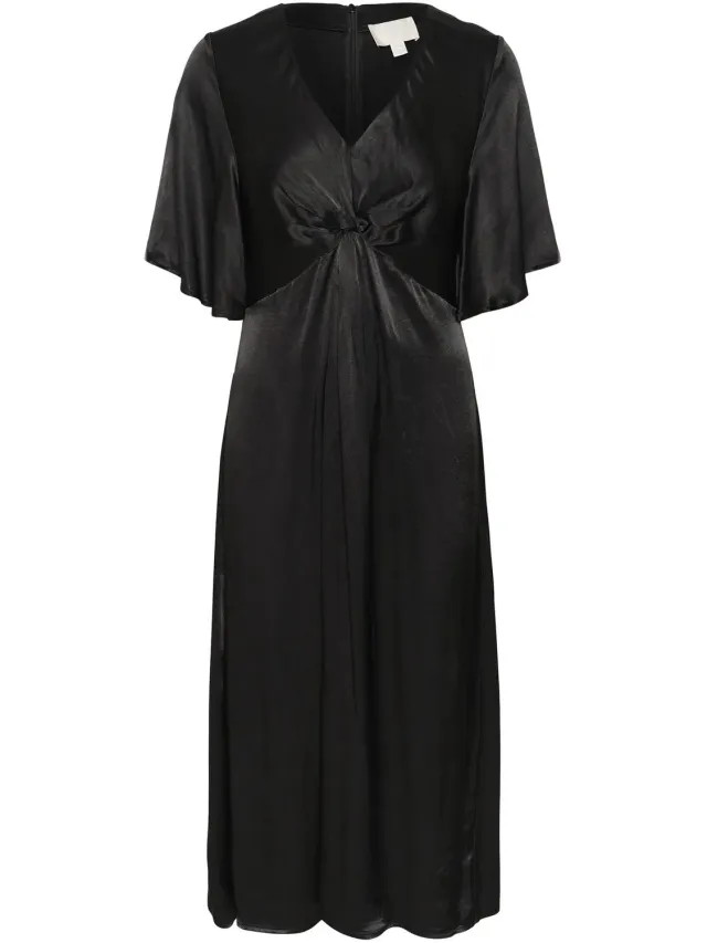 Dames midi-jurk Soaked in Luxury Milu Studio zwart