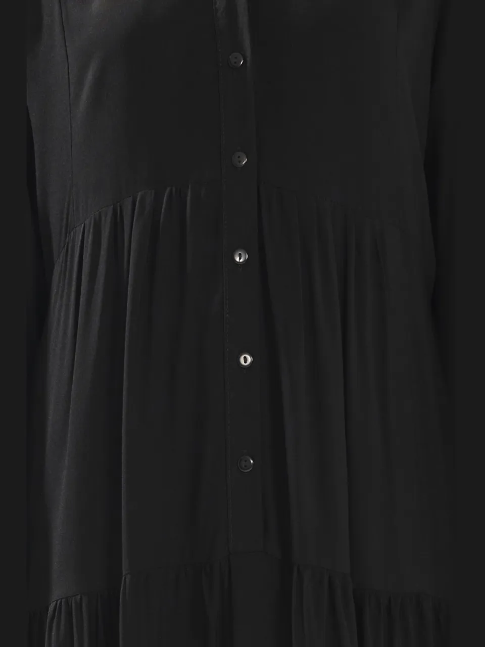 Trendyol Modest Dames Zwart Etnisch patroon Maxi Lang Casual A-lijn Modest Jurken, foto 2