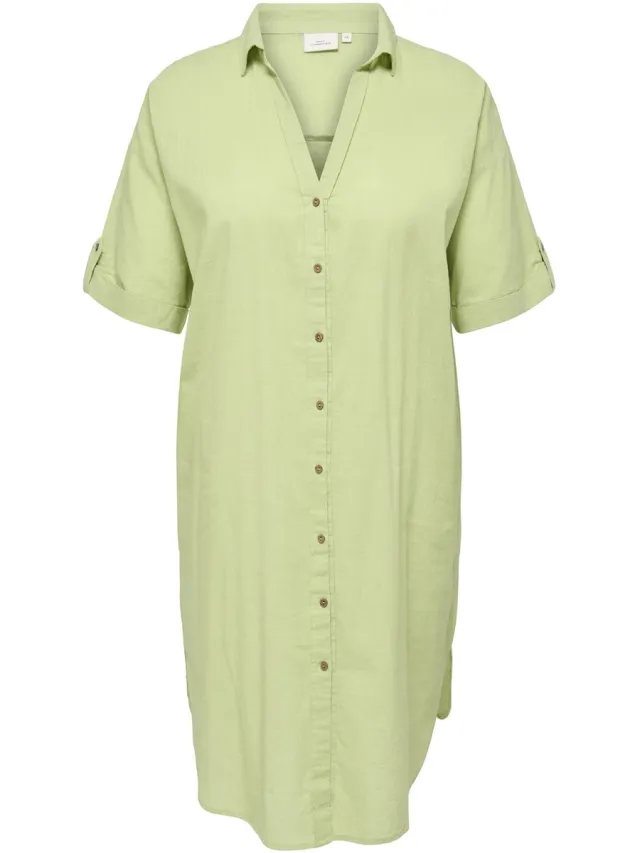 Only Carmakoma CARCOCO LIFE SS BLK SHIRT DRESS WVN - Dames - Mini jurken Winter Pear