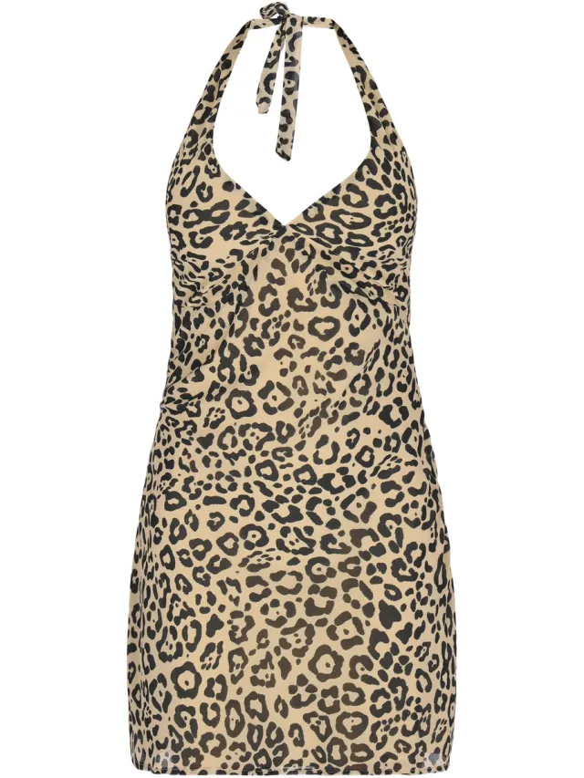 Faina Dress beige black