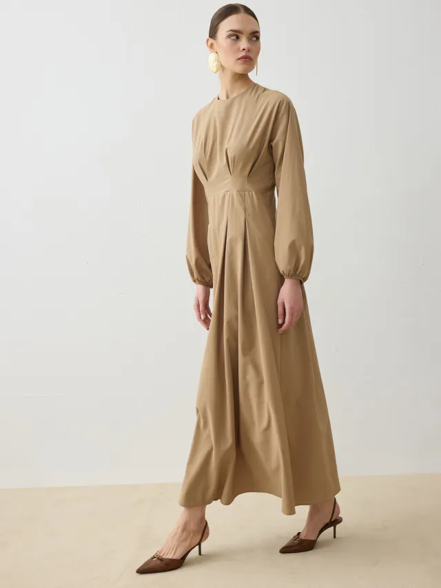 Refka Modest Dress Refka Cognac