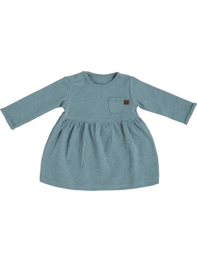 Baby's Only Jersey jurkje Melange - Stonegreen - 56 - 100% ecologisch katoen - GOTS