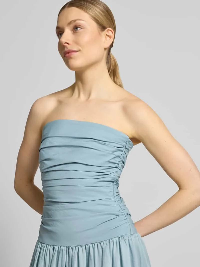 Jake*s Cocktail maxi-jurk in off-shoulder-look jeansblauw, foto 3