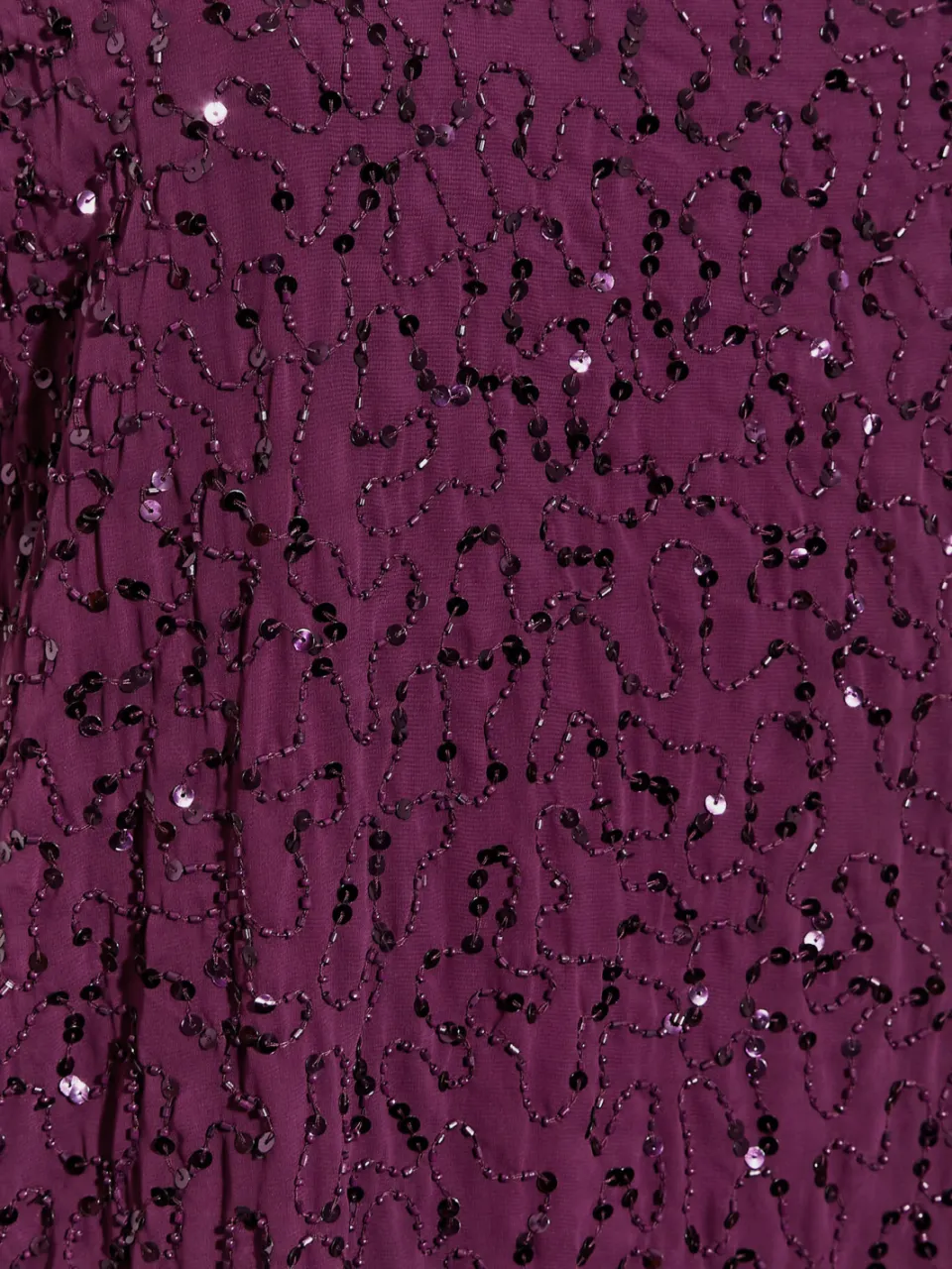 Luxe: Ultimate Embellishment Luxe Geweven Shiftjurk Met Kralen & Pailletten In Paarssize 62-64, foto 4