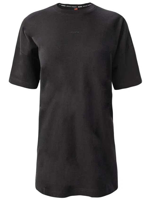 Iguana Dames/Dames Lenaj T-shirt Jurk (Zwart)