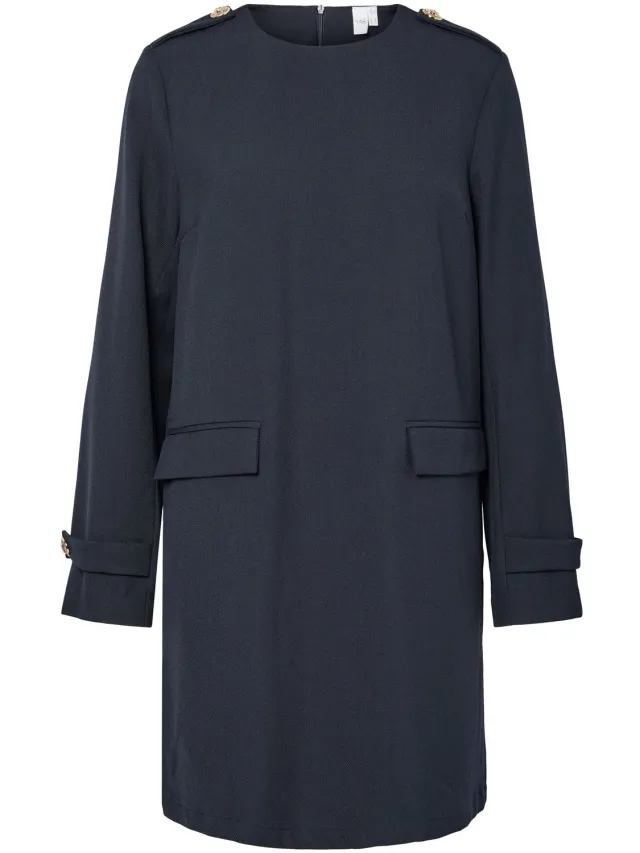 Yas midi-jurk YASSAIA Navy Blazer