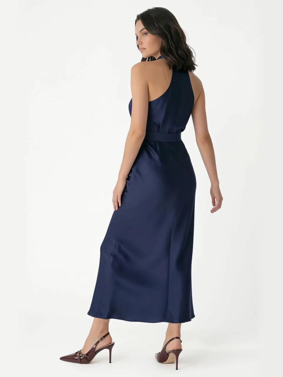 Rinascimento maxi avondjurk - donkerblauw, foto 2