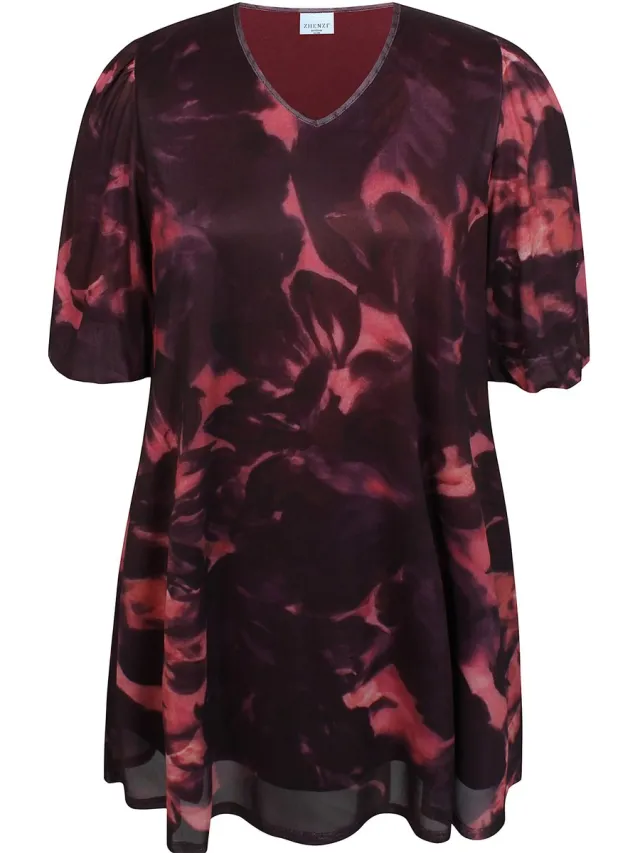 Zhenzi jurk mousse tricot fig