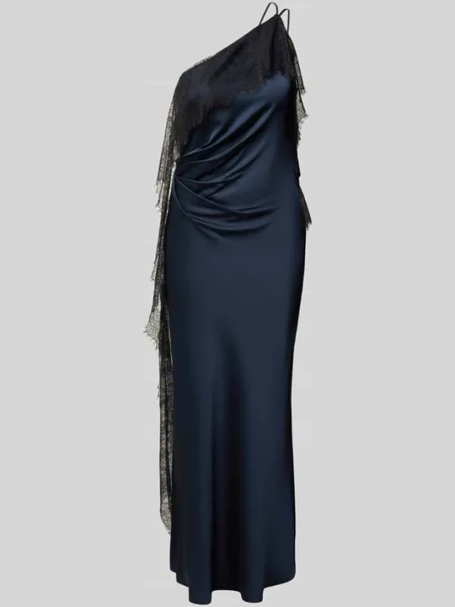 Forever New Avondjurk in one-shoulder design model 'Sylvie' Donkerblauw