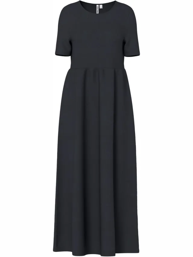 Pieces Maxi jurk PCDISSO Black1