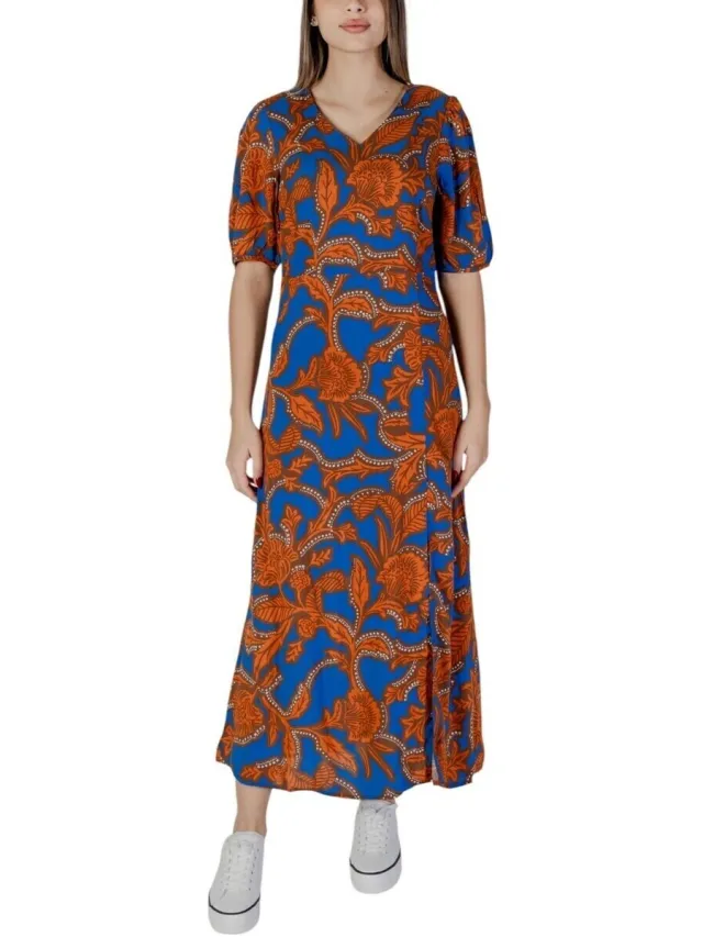 b.Young Lange Jurk B.young BYJOSA SLIT 20813211 Blauw