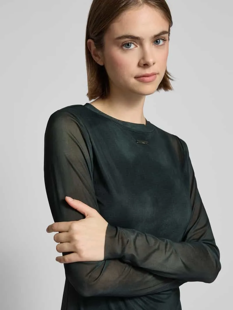 Karo Kauer Mini-jurk met labelapplicatie zwart, foto 5