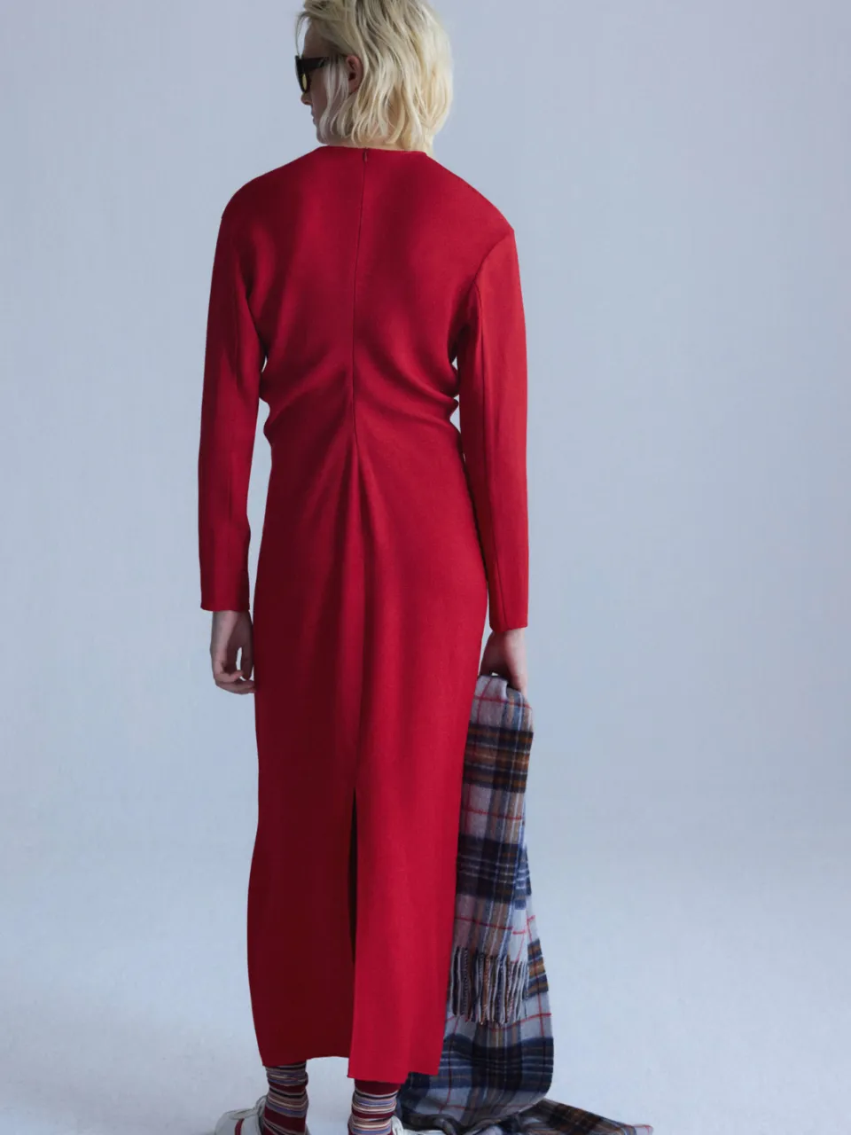 Mango midi jurk - rood, foto 3