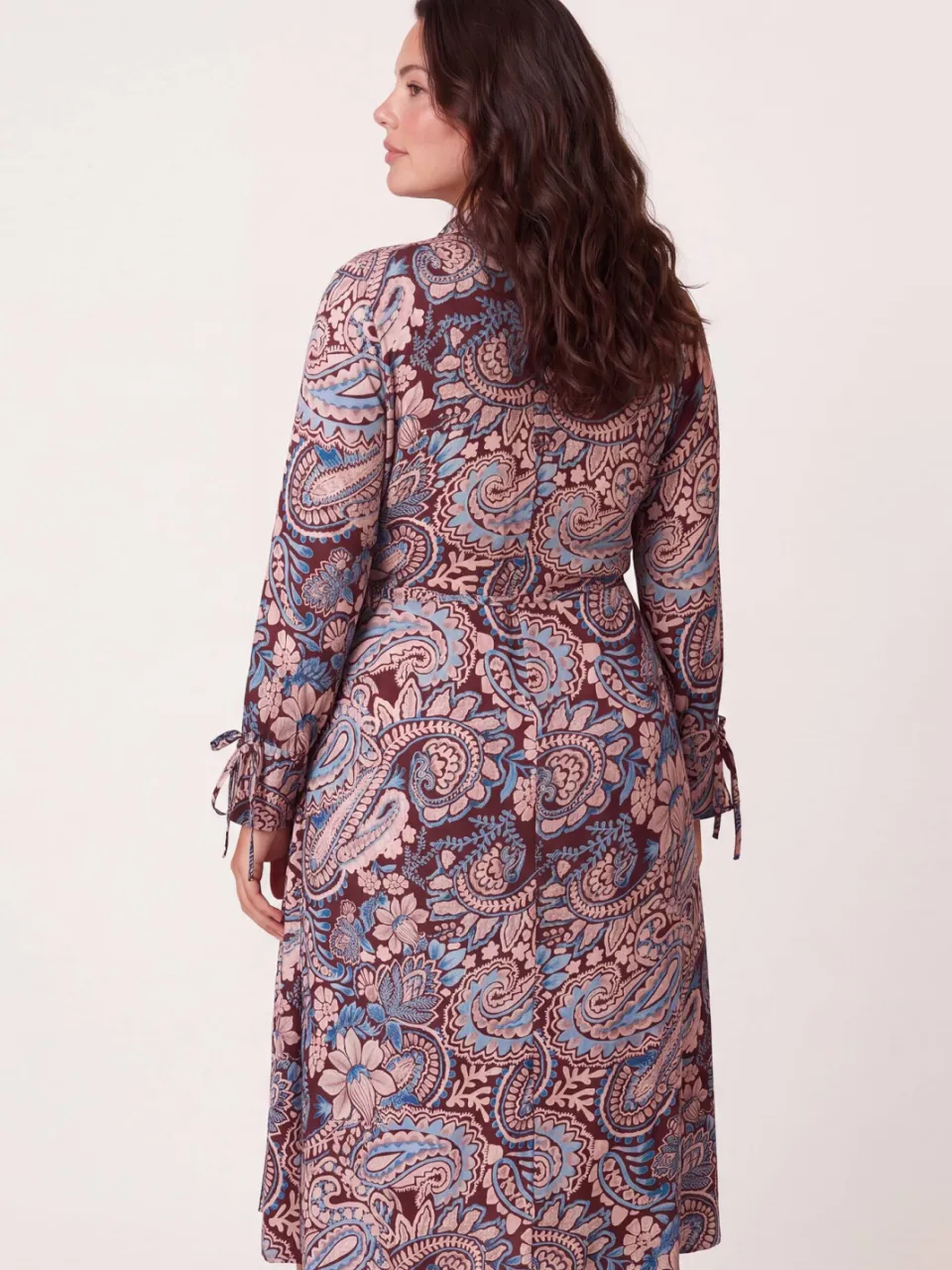 Miss Etam Plus blousejurk met print - donkerrood, foto 4