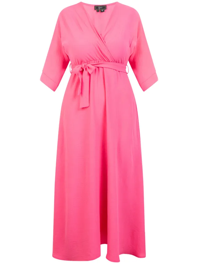 Faina midi jurk roze, foto 2