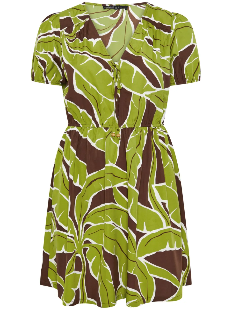 Limited Collection Groene Palmblad Minijurk, foto 4