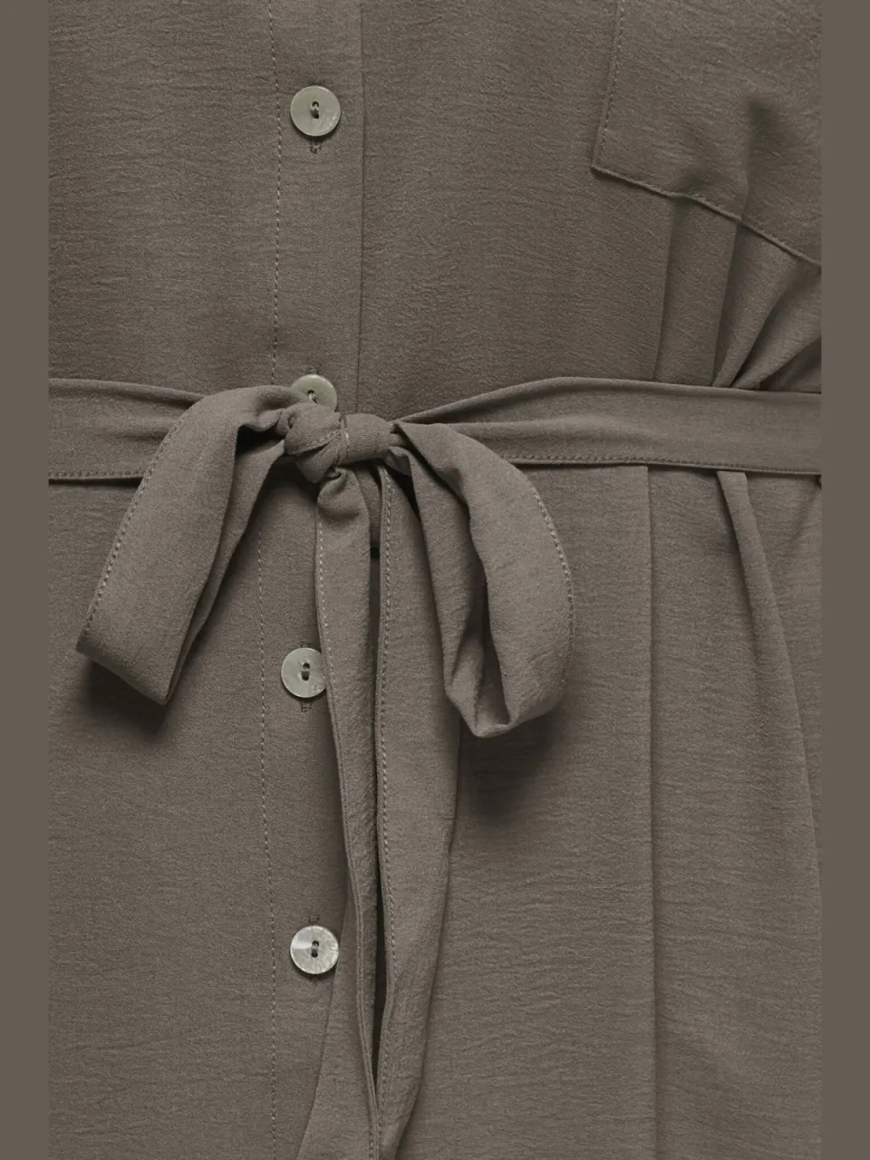 Only Carmakoma blousejurk met ceintuur bruin, foto 4