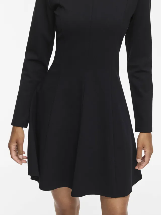 Vila Visiba Boat Neck L/S Dress - Noos korte jurk - zwart, foto 4