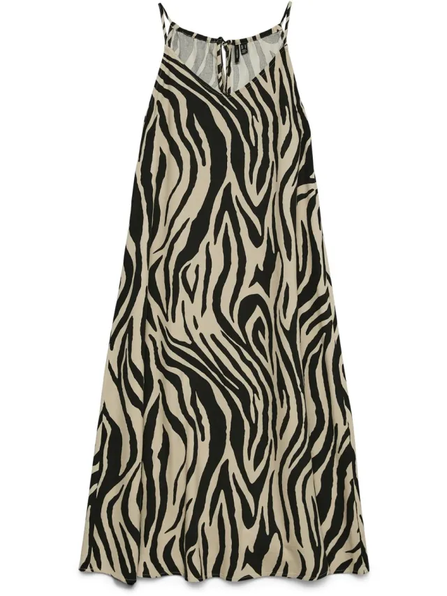 Vero Moda VMJESMILO CALF SINGLET DRESS WVN NOOS - Dames - Mini jurken silver lining