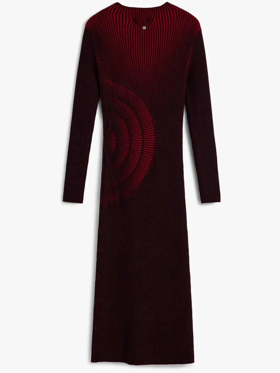 Desigual midi jurk met dessin rood/zwart, foto 2