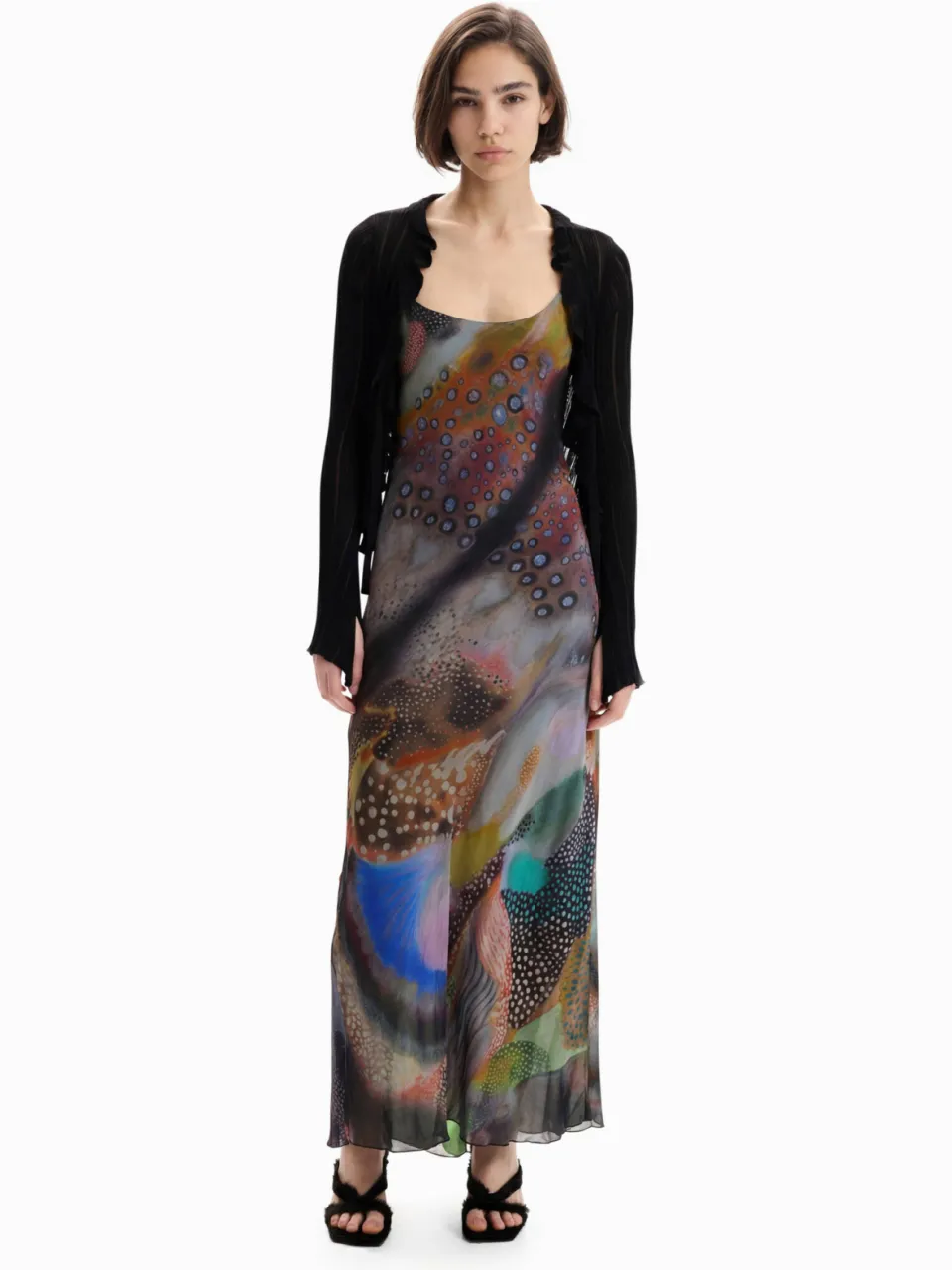 Desigual midi jurk met print - meerkleurig Multi