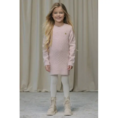 Le Chic SAKNITA korte gebreide jurk roze, foto 4