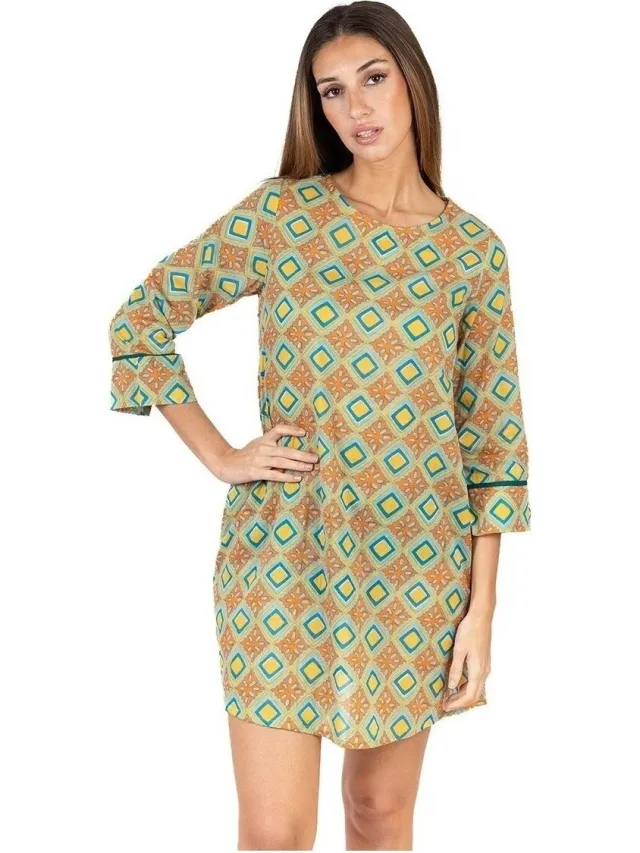 Isla Bonita By Sigris Korte Jurk Isla Bonita By Sigris Korte Jurk Multicolour