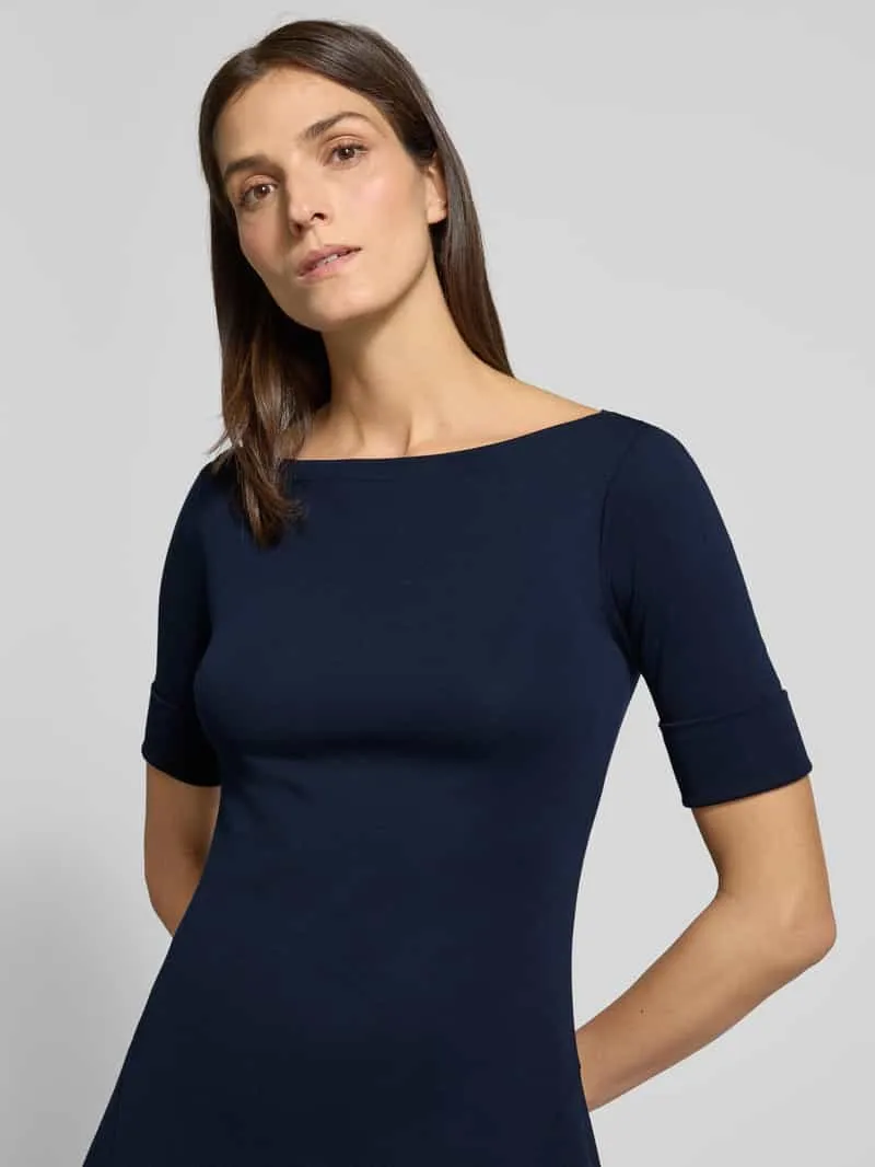 Lauren Ralph Lauren Midi-jurk met 1/2-mouwen Model 'MUNZIE' donkerblauw, foto 4