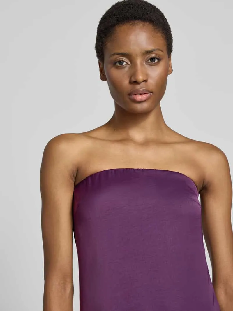 Yas Regular fit maxi-jurk van satijn model 'Vima' aubergine, foto 4