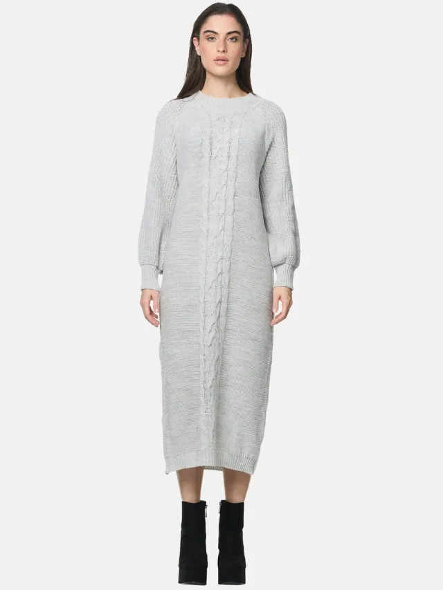 Elara Strickkleid Grau