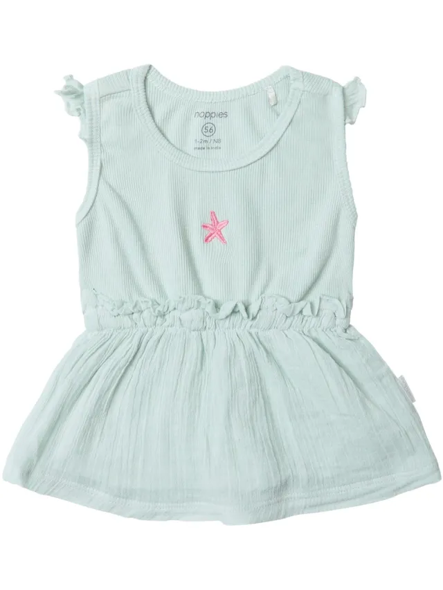 Noppies Girls Dress Cannes Meisjes Jurk - Smoke