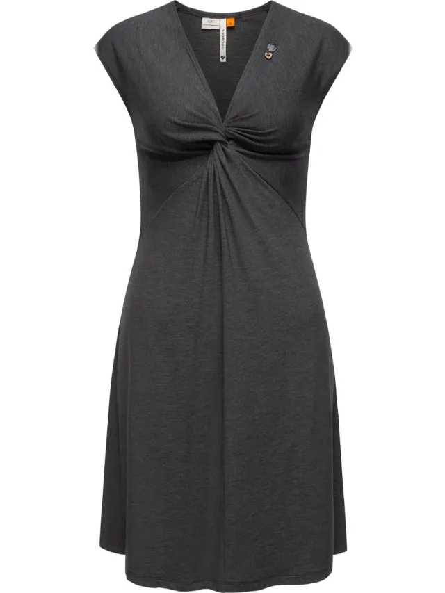 Ragwear Dames zomerjurk Comfrey Solid Black