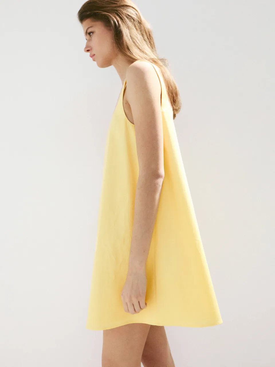 Mango mini jurk - geel, foto 3