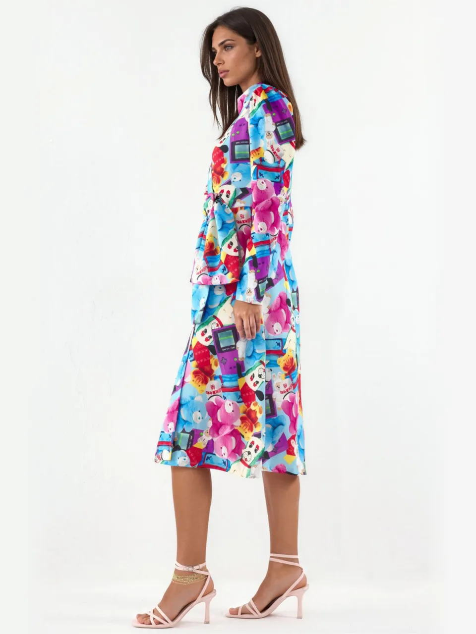 MSN Collection Gedrukt Wrap Midi-jurk veelkleurig, foto 2