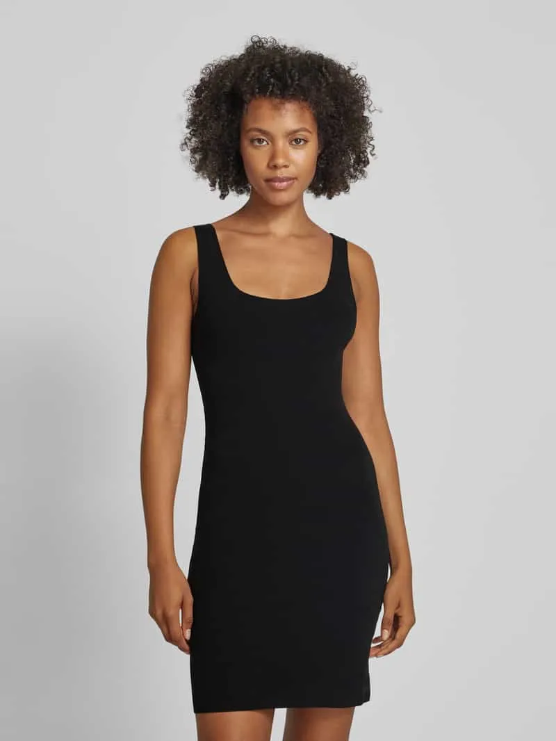 MAGIC Bodyfashion Thermo-mini-jurk met ronde hals Zwart