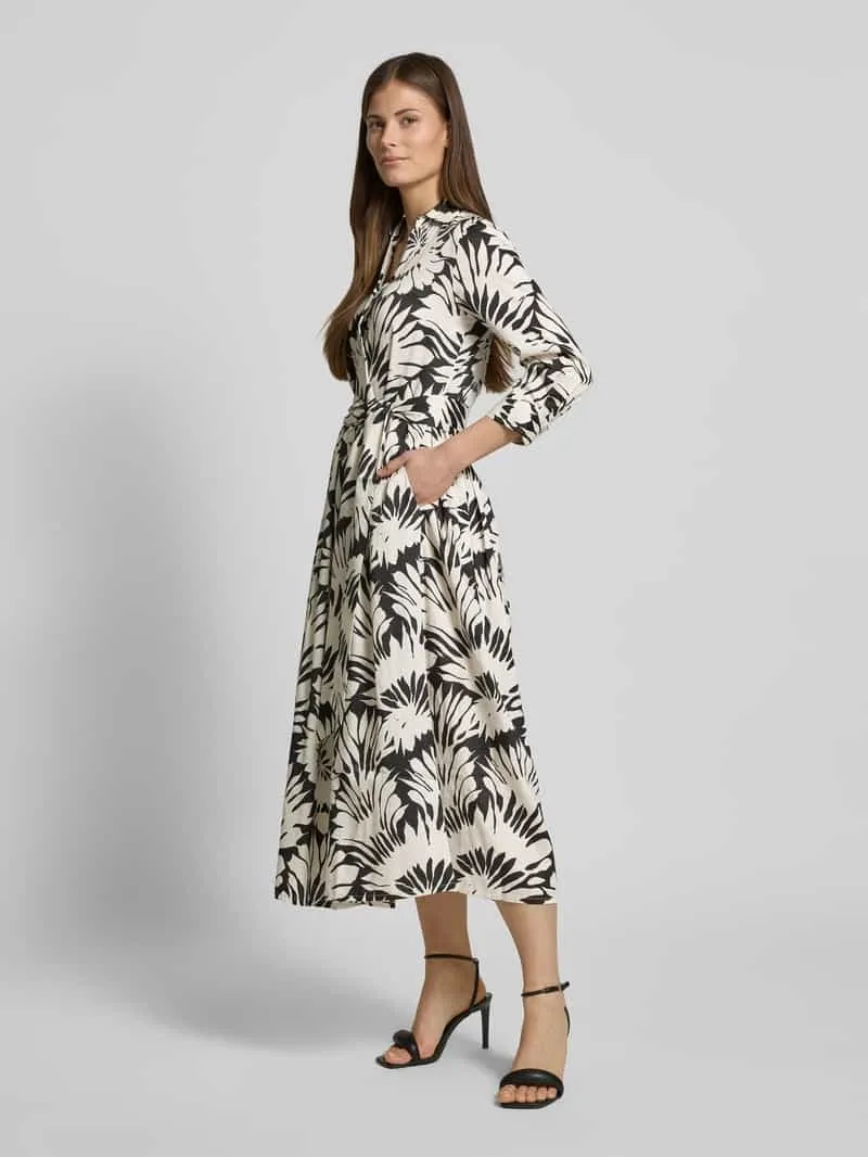 0039 italy Maxi-jurk met strikceintuur, model 'JULENE' zwart, foto 4